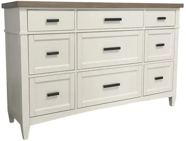 Parker House Furniture Parker House Americana Modern Bedroom 9 Drawer Dresser