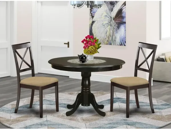 3 PC Kitchen Table set-Table and 2 Kitchen Chairs