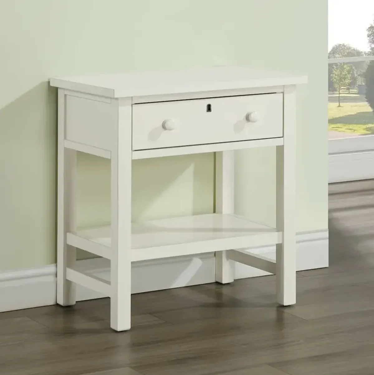 Franklen 1-drawer Storage Nightstand - Antique White