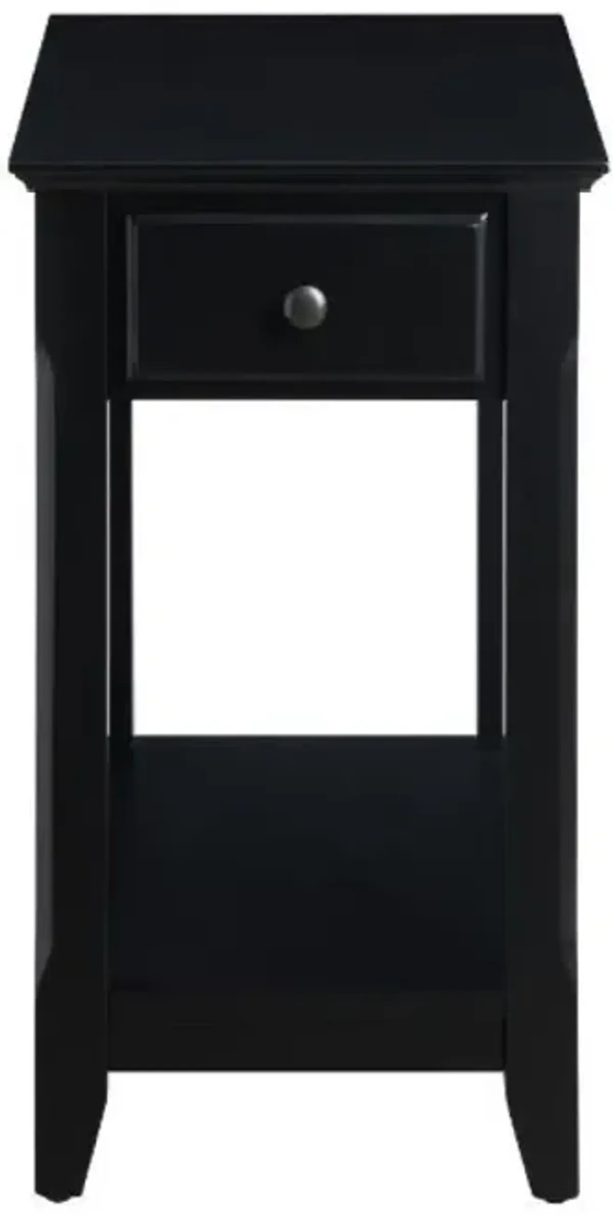 Bertie Accent Table, Black Finish