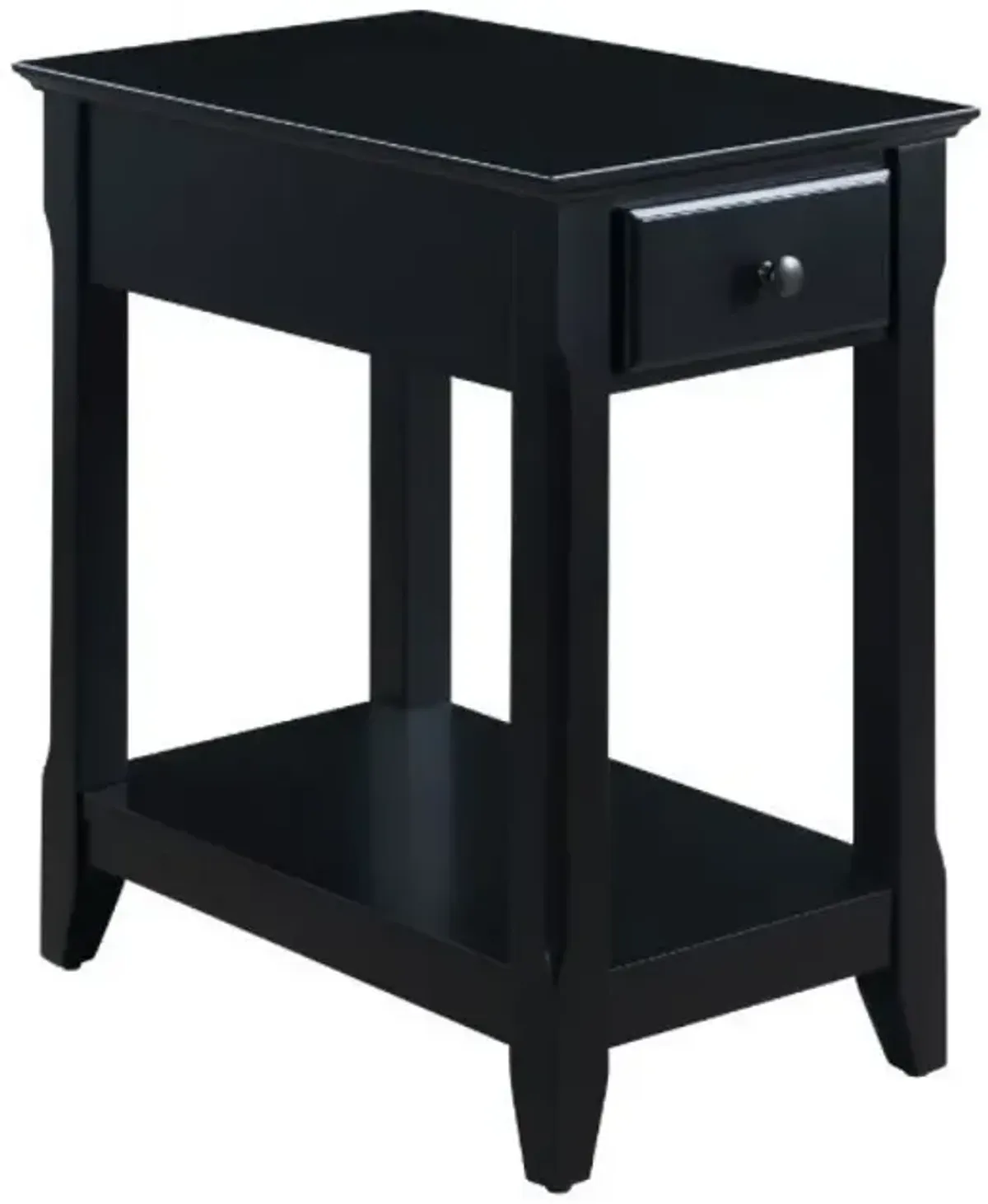 Bertie Accent Table, Black Finish