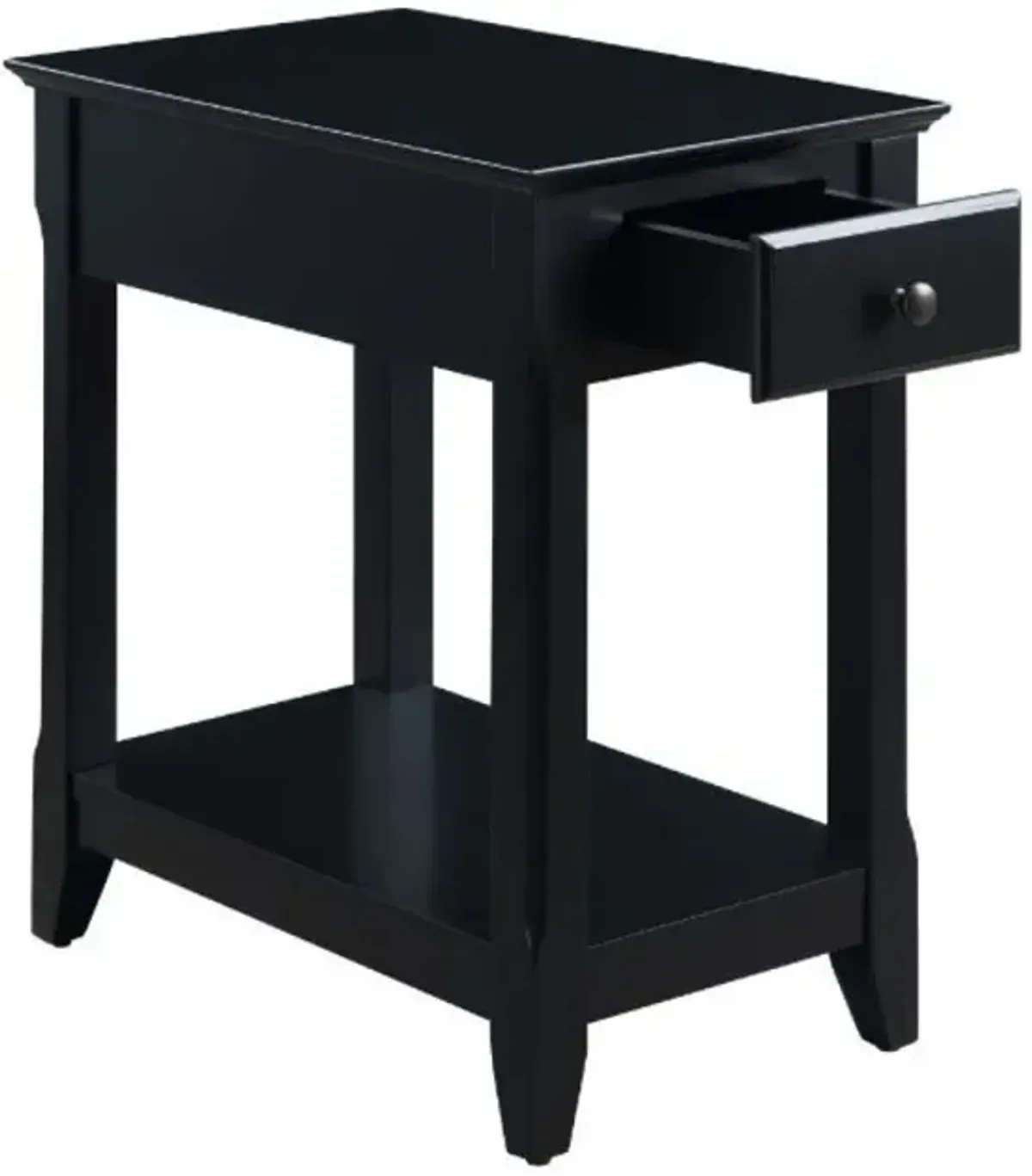 Bertie Accent Table, Black Finish