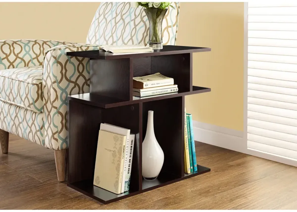 Monarch Specialties I 2474 Accent Table, Side, End, Nightstand, Lamp, Living Room, Bedroom, Laminate, Brown, Contemporary, Modern