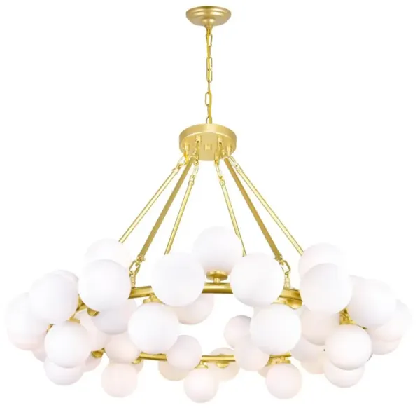CWI Lighting Arya 45 Light Chandelier With Satin Gold Finish