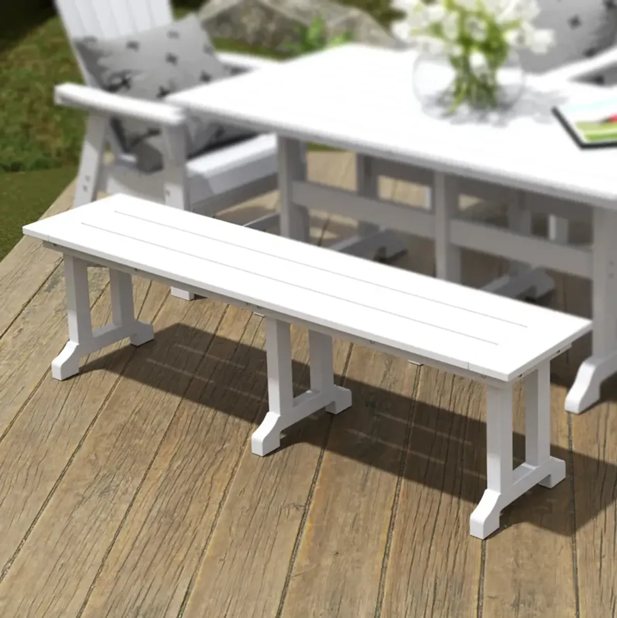 WestinTrends 65" Outdoor Dining Bench