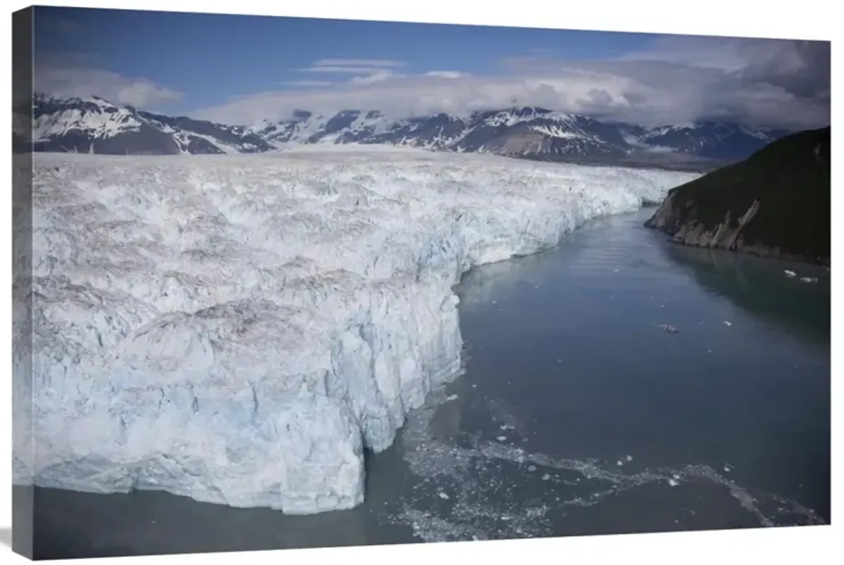 Hubbard Glacier encroaching on Gilbert Point, Wrangell-St. Elias National Park, Alaska-Canvas Art-36x24