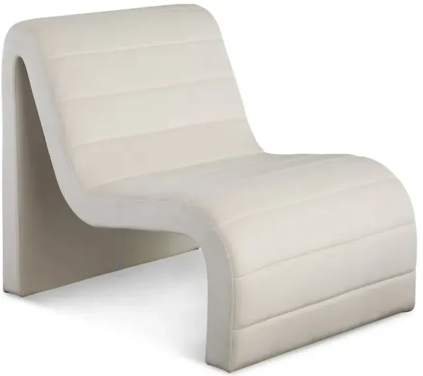 Meridian Furniture Ivy Cream Velvet Accent Chair