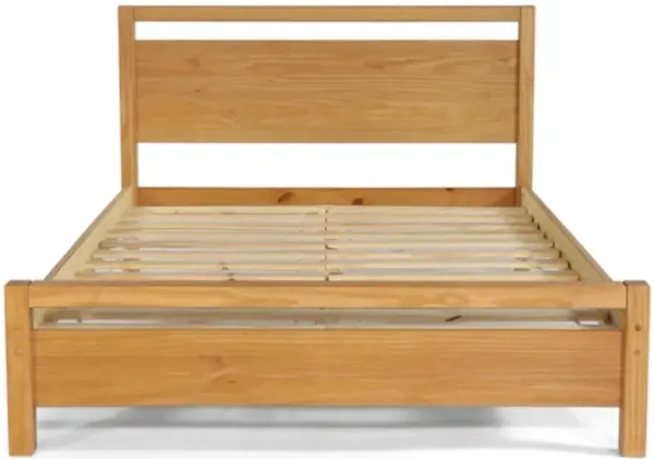 Hivvago Queen Size FarmHouse Traditional Rustic Acacia Platform Bed