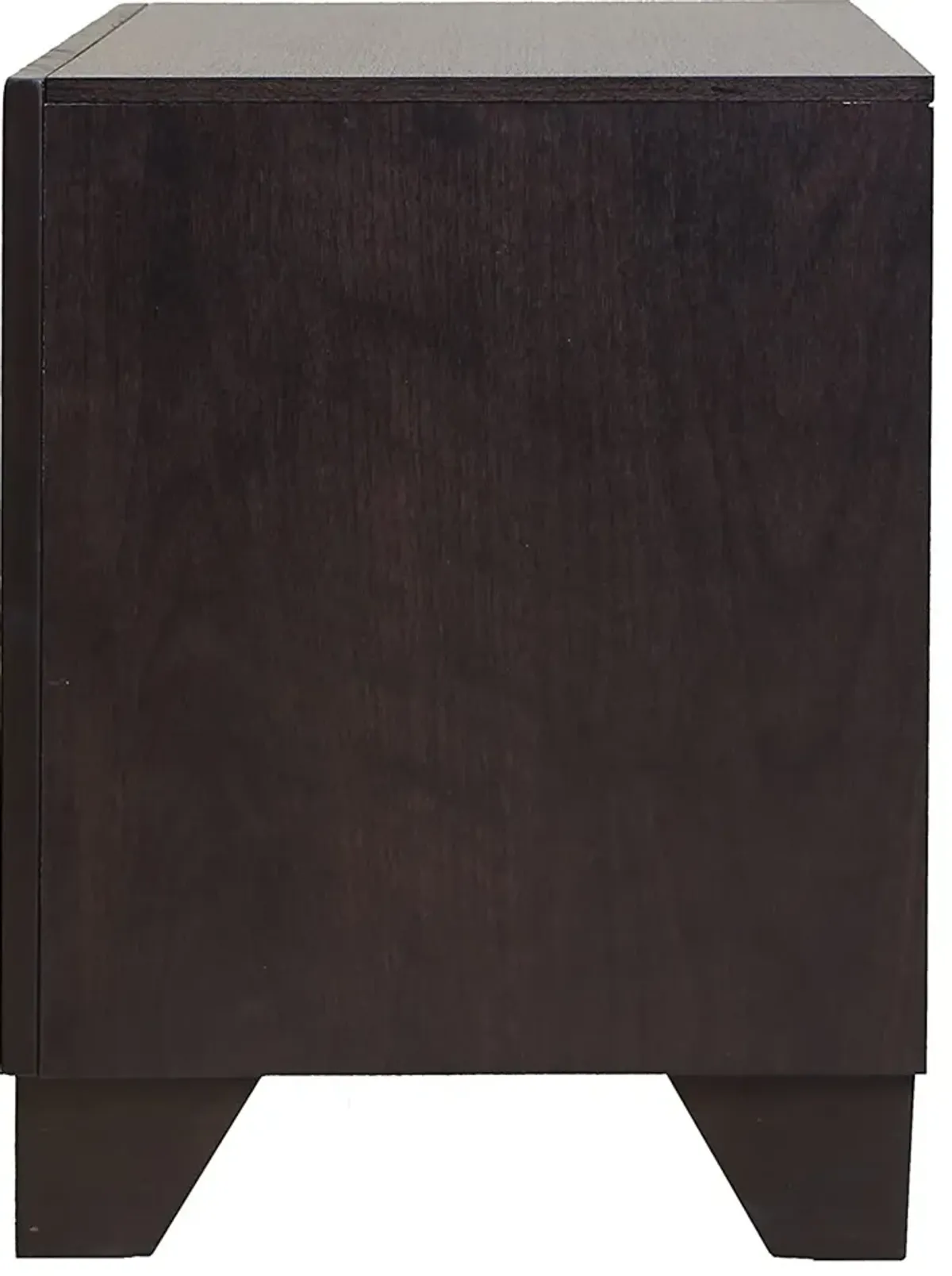 Homezia 22" X 16" X 22" Espresso Rubber Wood Nightstand