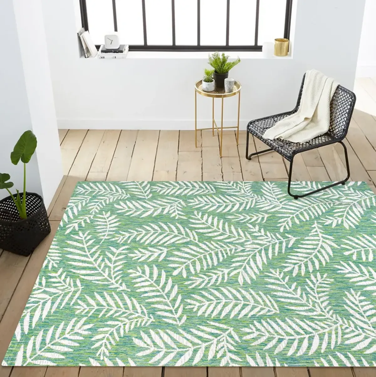 Nevis Palm Frond Indoor/Outdoor Area Rug