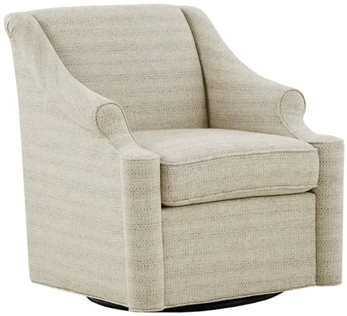 Gracie Mills Marley Transitional Tonal Swivel Glider Chair