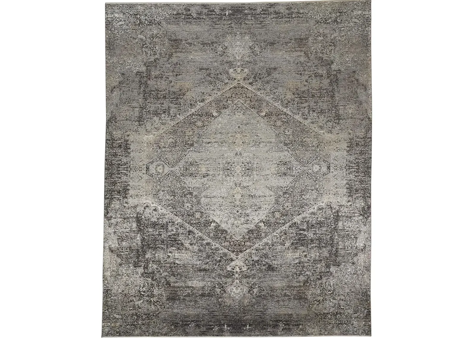 Sarrant 3963F Gray/Silver/Ivory 2'8" x 10' Rug