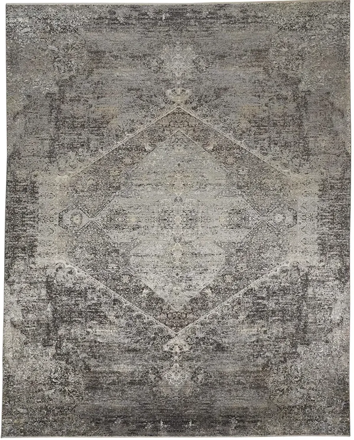 Sarrant 3963F Gray/Silver/Ivory 2'8" x 10' Rug