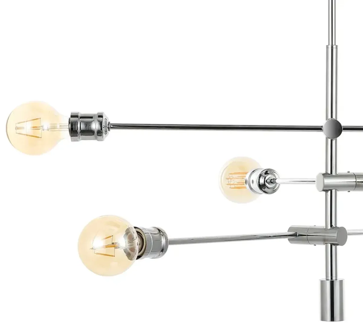 Atlas 6-Light Modern Vintage Iron Arm-Adjustable LED Chandelier