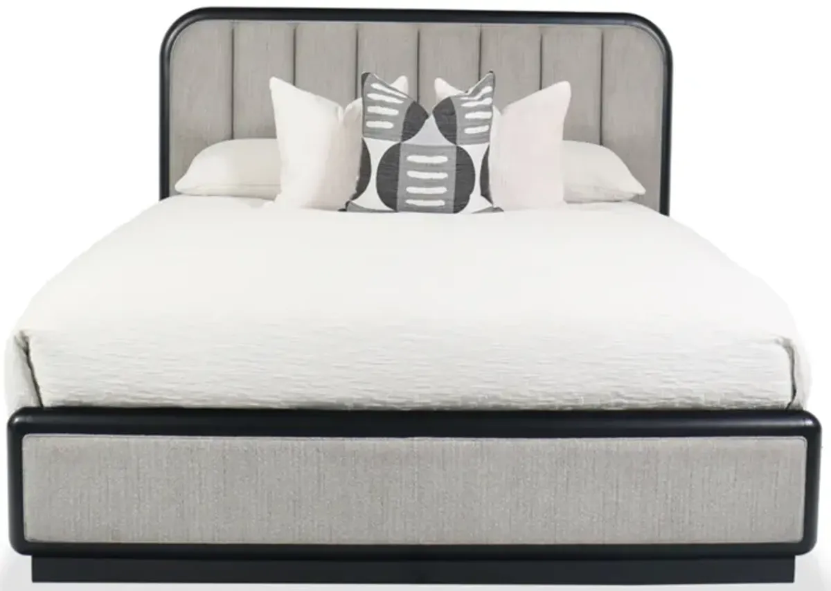 Rowanbeck California King Upholstered Panel Bed