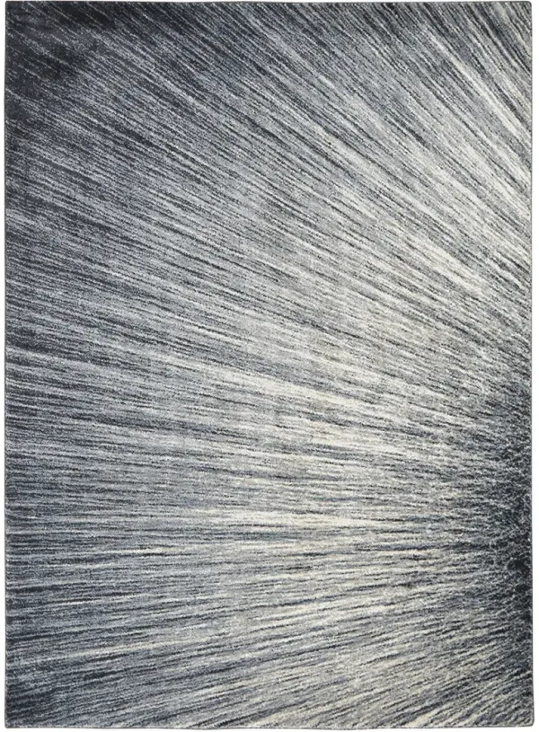 Moroccan Celebration KI389 Blue/Gray 3'10" x 5'10" Rug