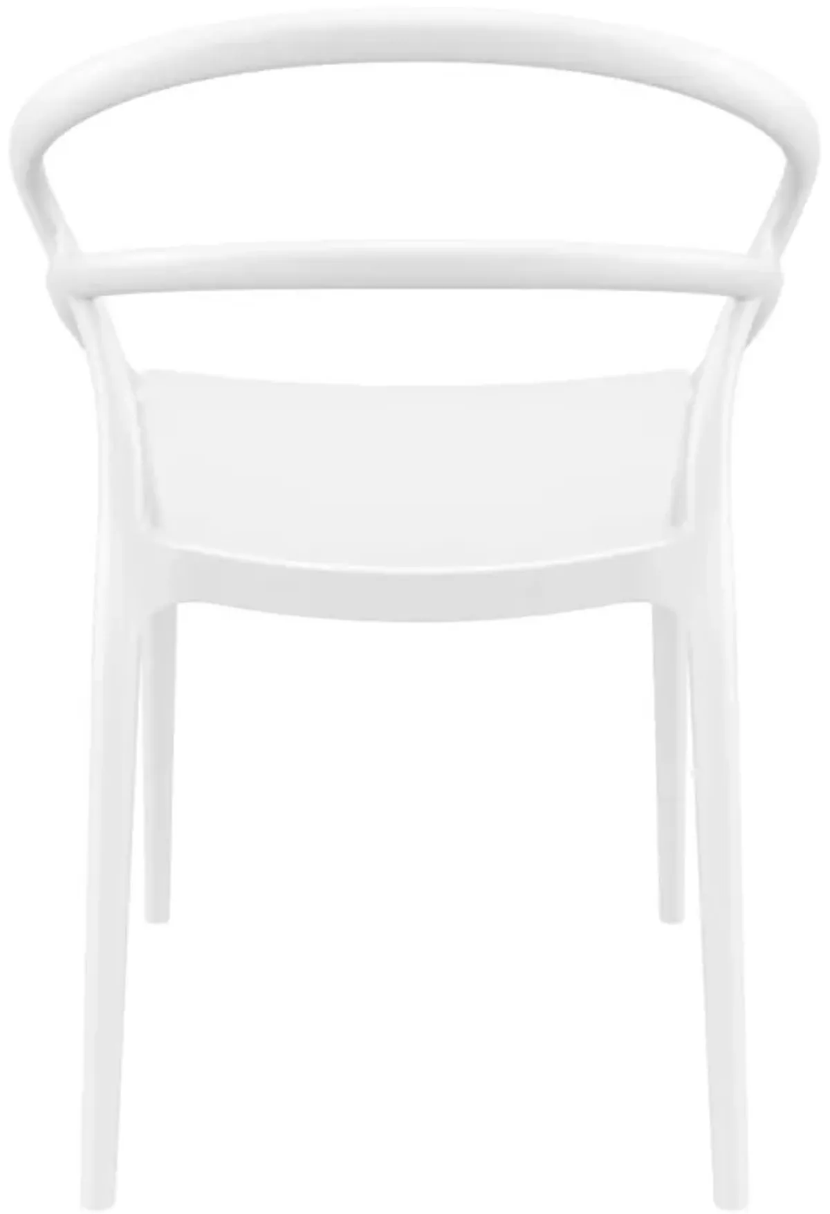 32.25" Black Outdoor Patio Round Dining Chair