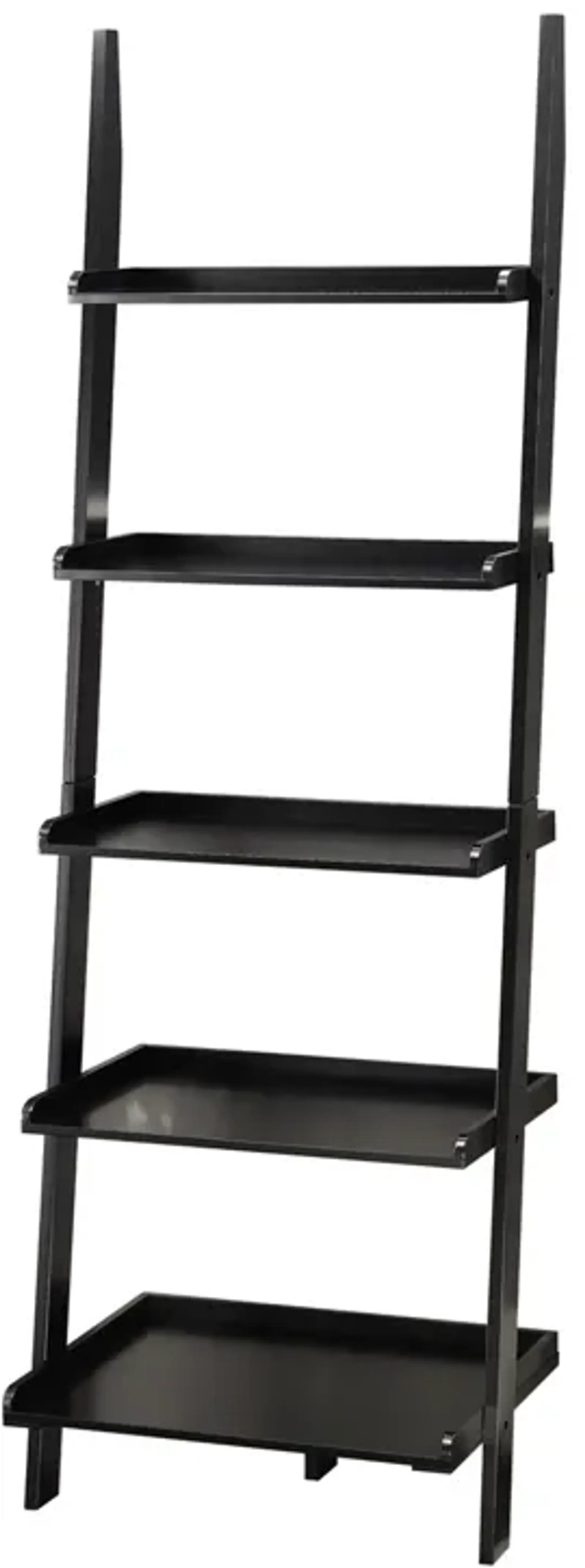 Convenience Concepts American Heritage 5 shelves Bookshelf Ladder, Black