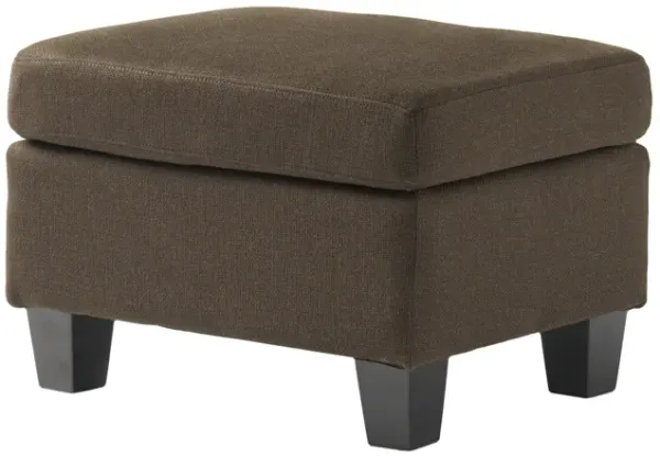Merax Modern Upholstered Ottoman with Wooden Legs