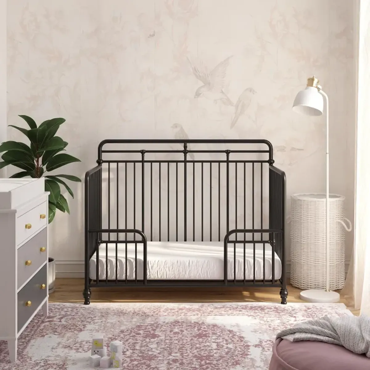 Little Seeds Monarch Hill Hawken Metal 3 in 1 Convertible Crib