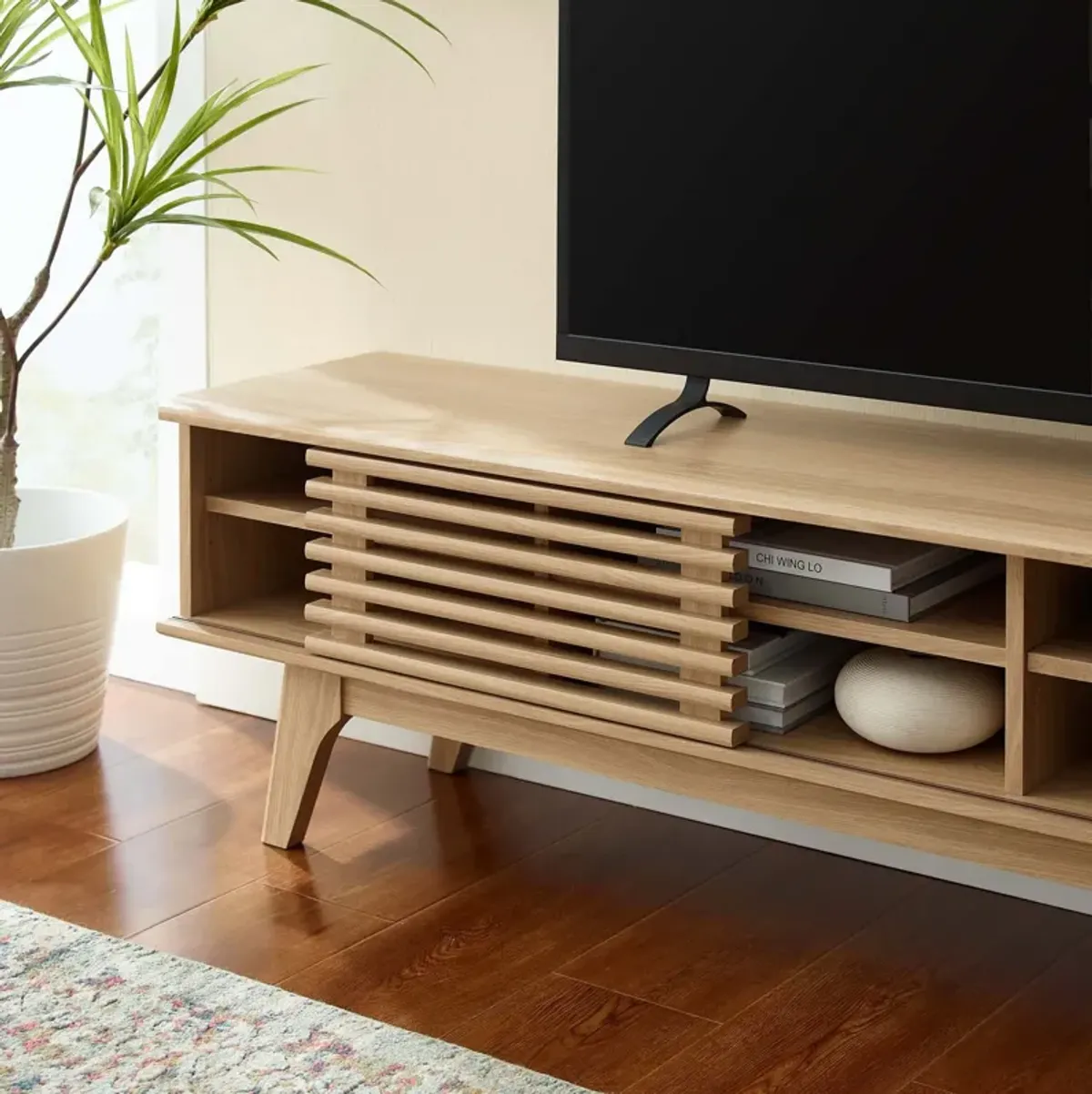 Render 70" Entertainment Center TV Stand-Benzara