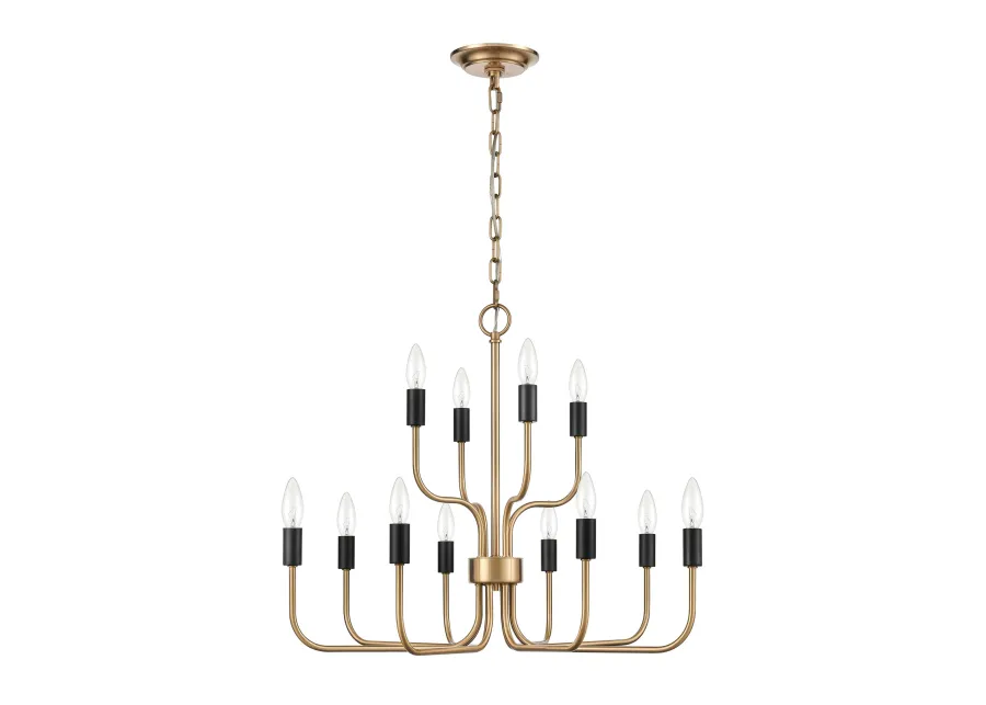 Epping Avenue 24'' Wide 12-Light Chandelier