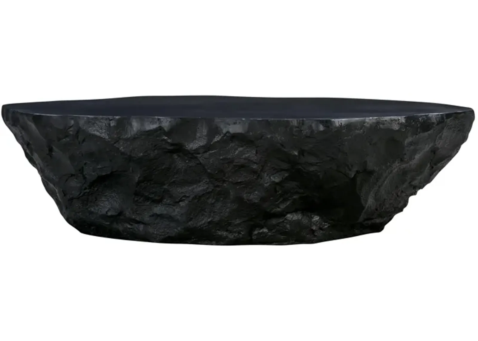 Crag Black Concrete Coffee Table