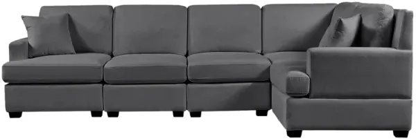Merax Sectional Modular Sofa with 2 Tossing Cushions