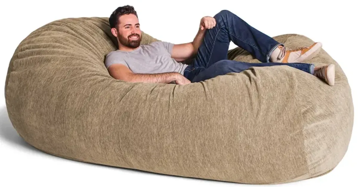 Jaxx 7 Foot Giant Bean Bag Sofa - Premium Chenille