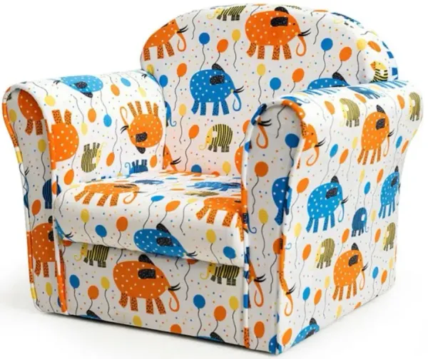 Kids Upholstered Sofa with Armrest