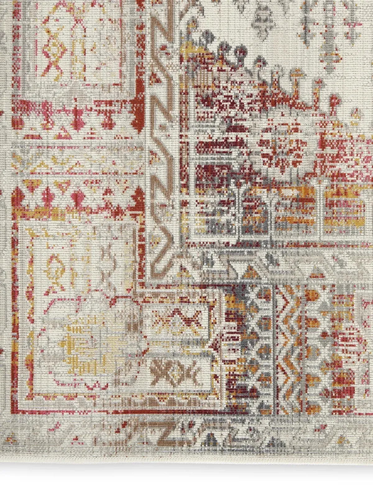 Vintage Kashan VKA08 Ivory/Red 2' x 6' Rug