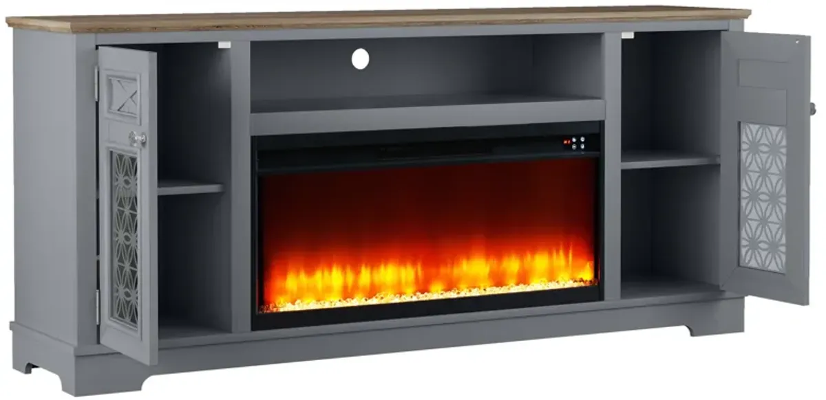 FESTIVO Stylish 70" TV Stand with Storage for TVs up to 80"