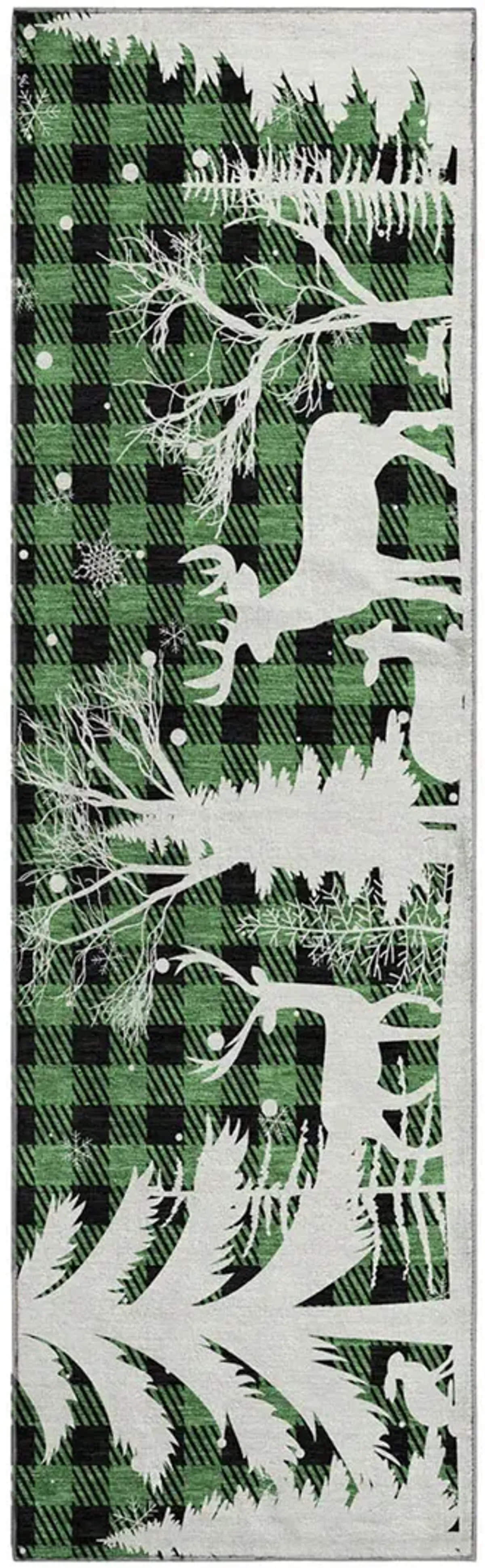 Merry & Bright MY26 Green 2'3" x 7'6" Rug