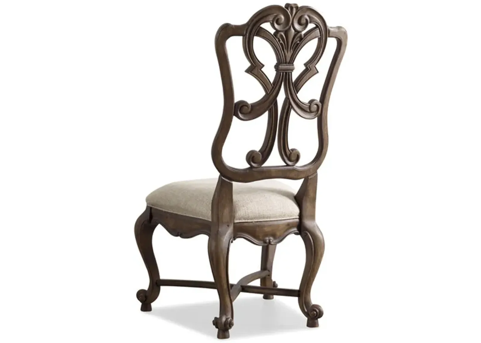 Rhapsody Wood Back Side Chair in Beige