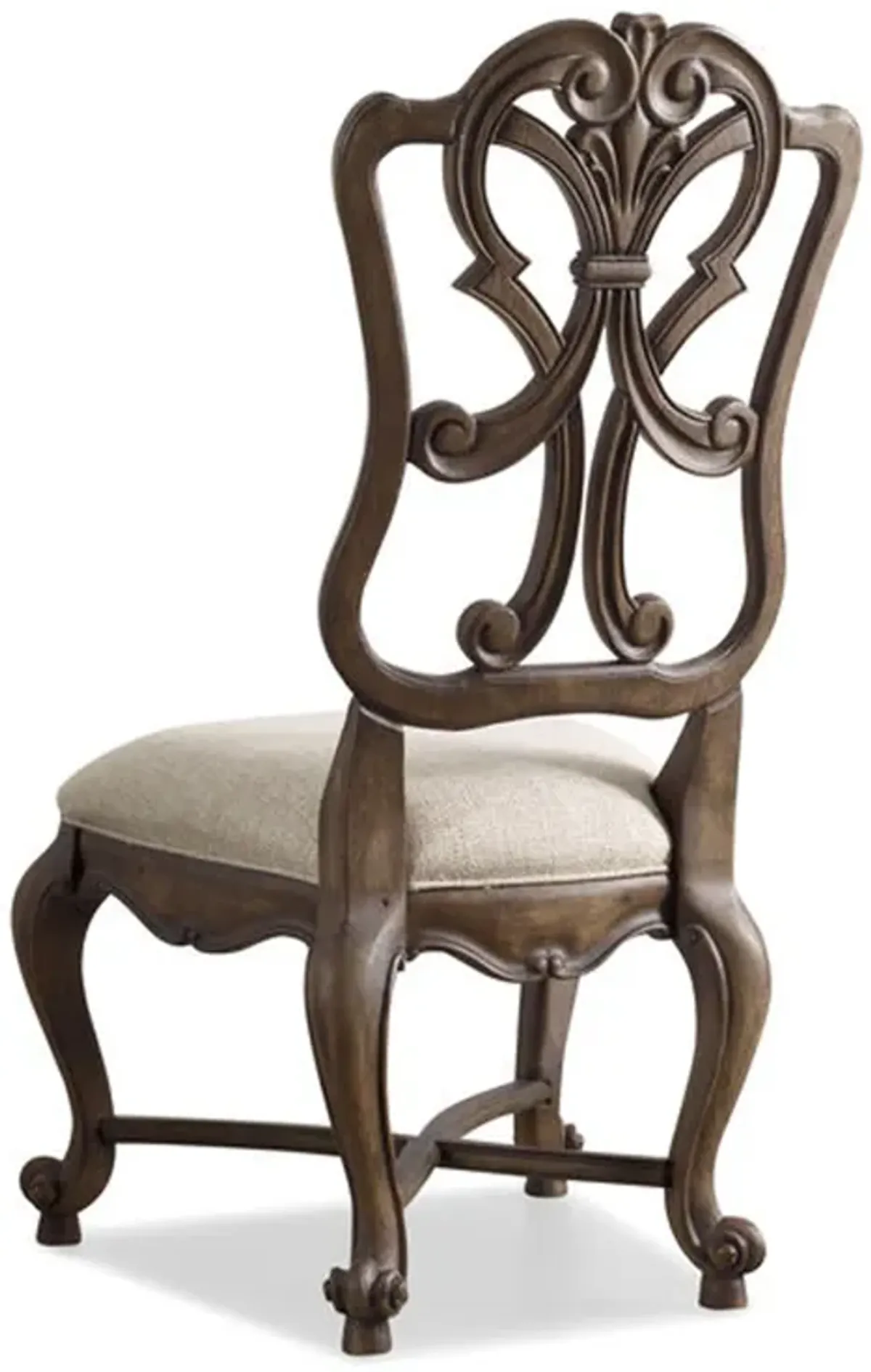 Rhapsody Wood Back Side Chair in Beige