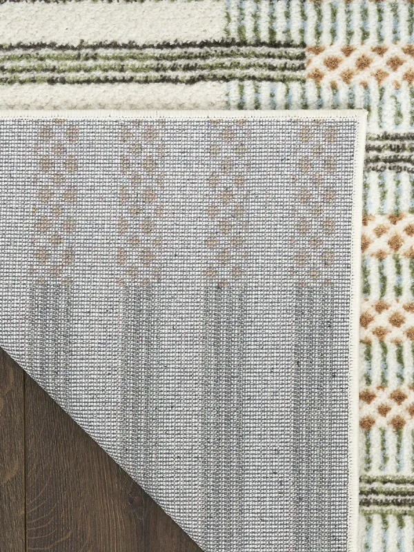 Nordic NRC15 Ivory/Multicolor 4' x 6' Rug