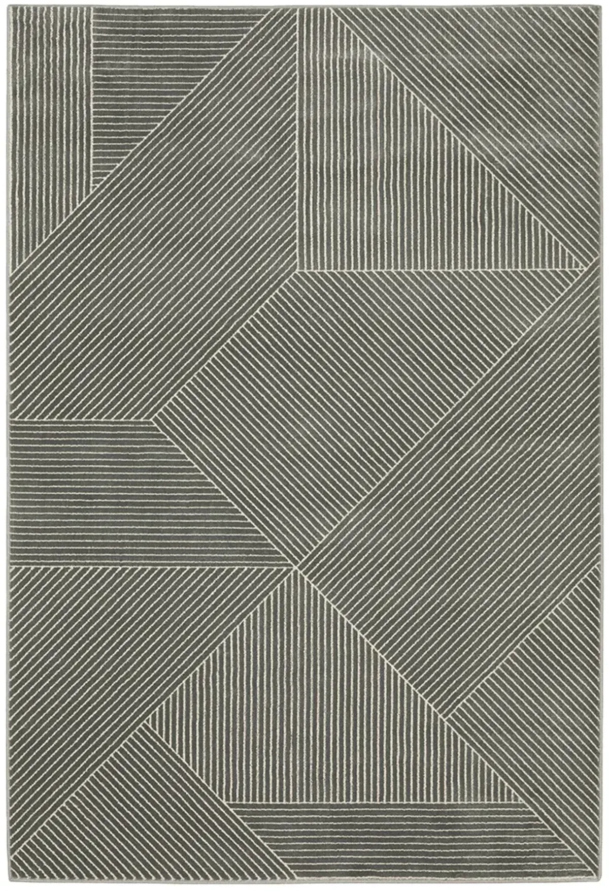 Raylan 6'7" x 9'6" Grey Rug