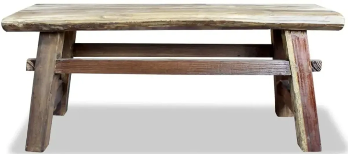 vidaXL Bench Solid Reclaimed Wood 39.4"x11"x16.9"