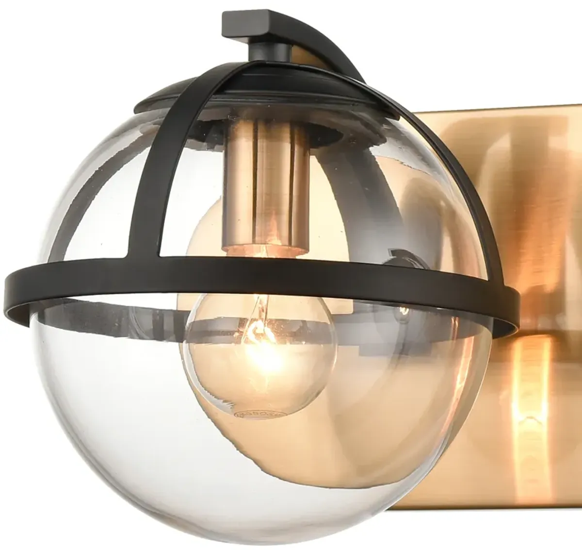 Davenay 16'' Wide 2-Light Brass Vanity Light