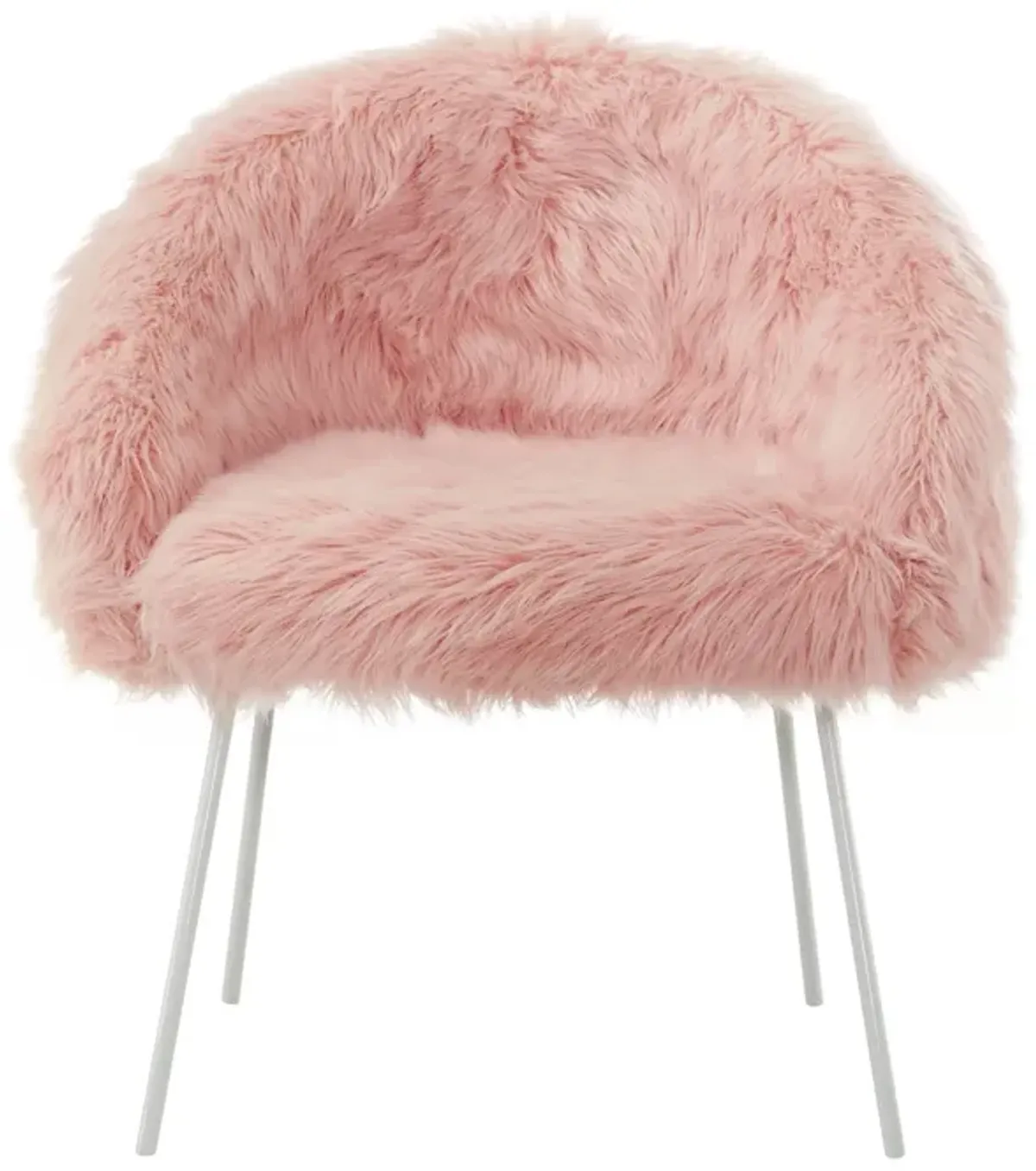 Inspired Home Fred Faux Fur Accent Chair