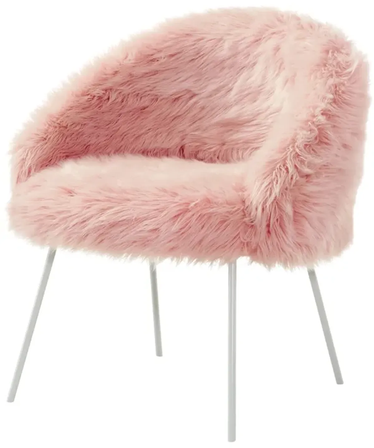 Inspired Home Fred Faux Fur Accent Chair