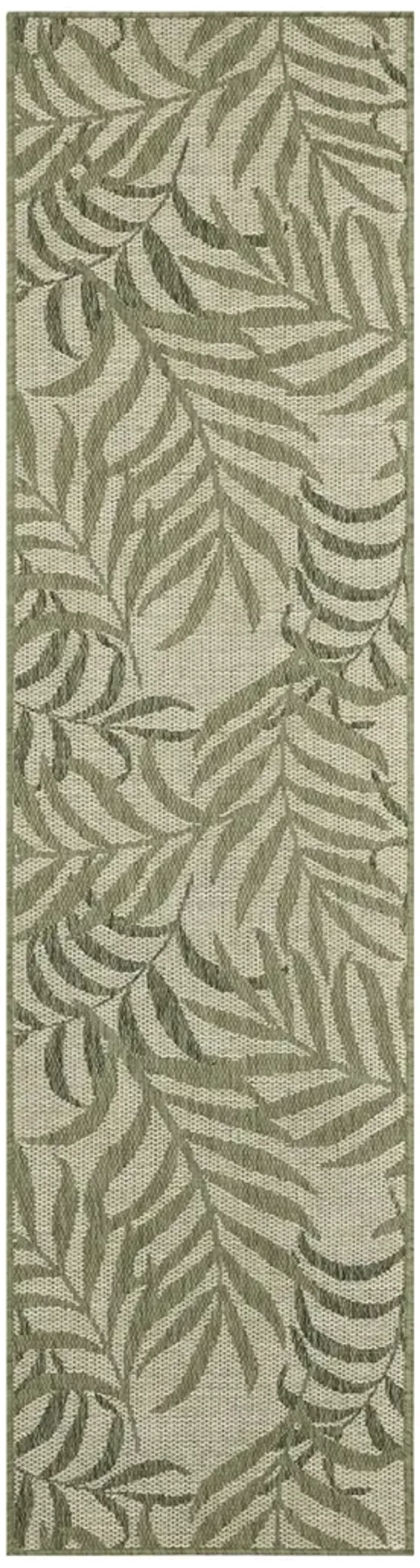 Garden Oasis GOA01 Ivory/Green 2' x 8' Rug
