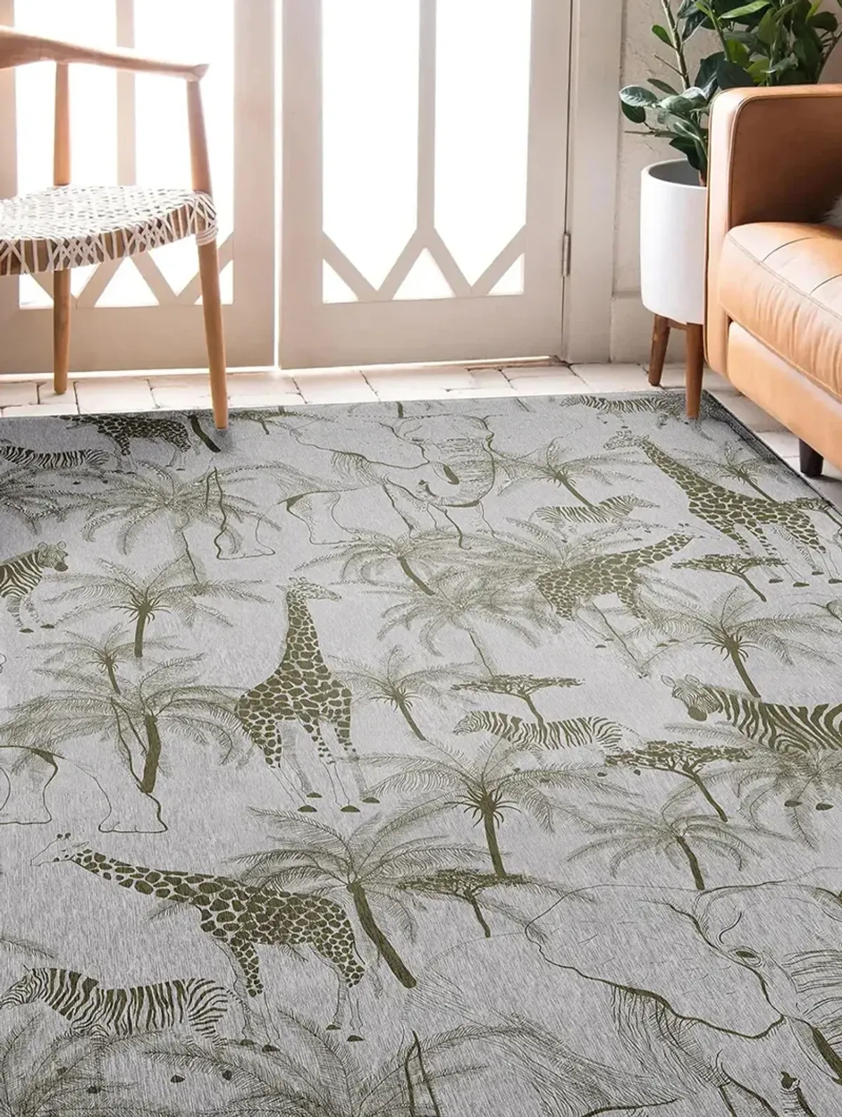 Tropics TC7 Grey 9' x 12' Rug