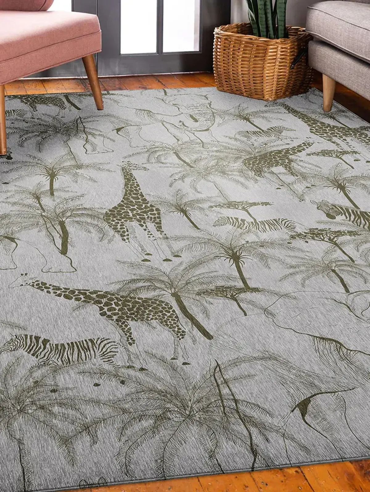 Tropics TC7 Grey 9' x 12' Rug