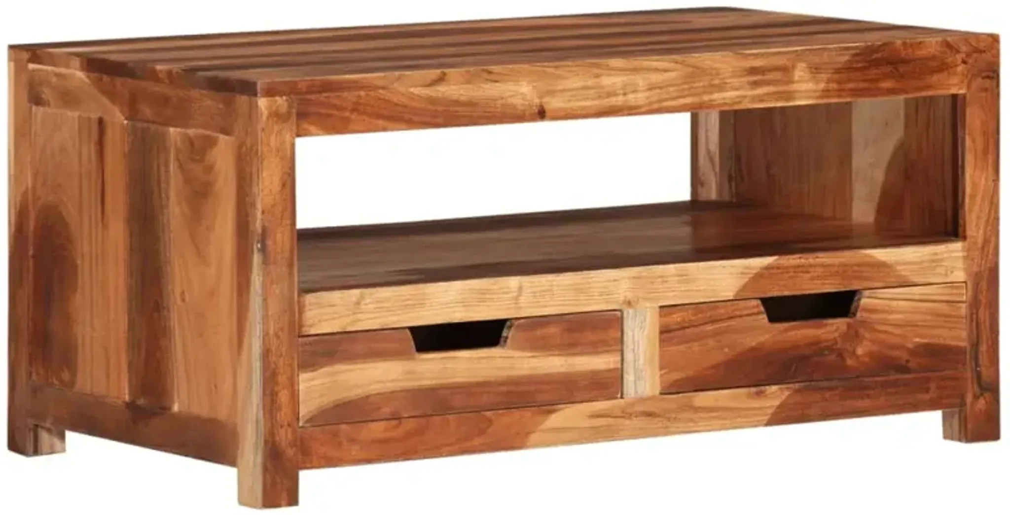 Vidaxl Coffee Table 33 1x19 3x15 7 Solid Wood Acacia Mathis Home ...