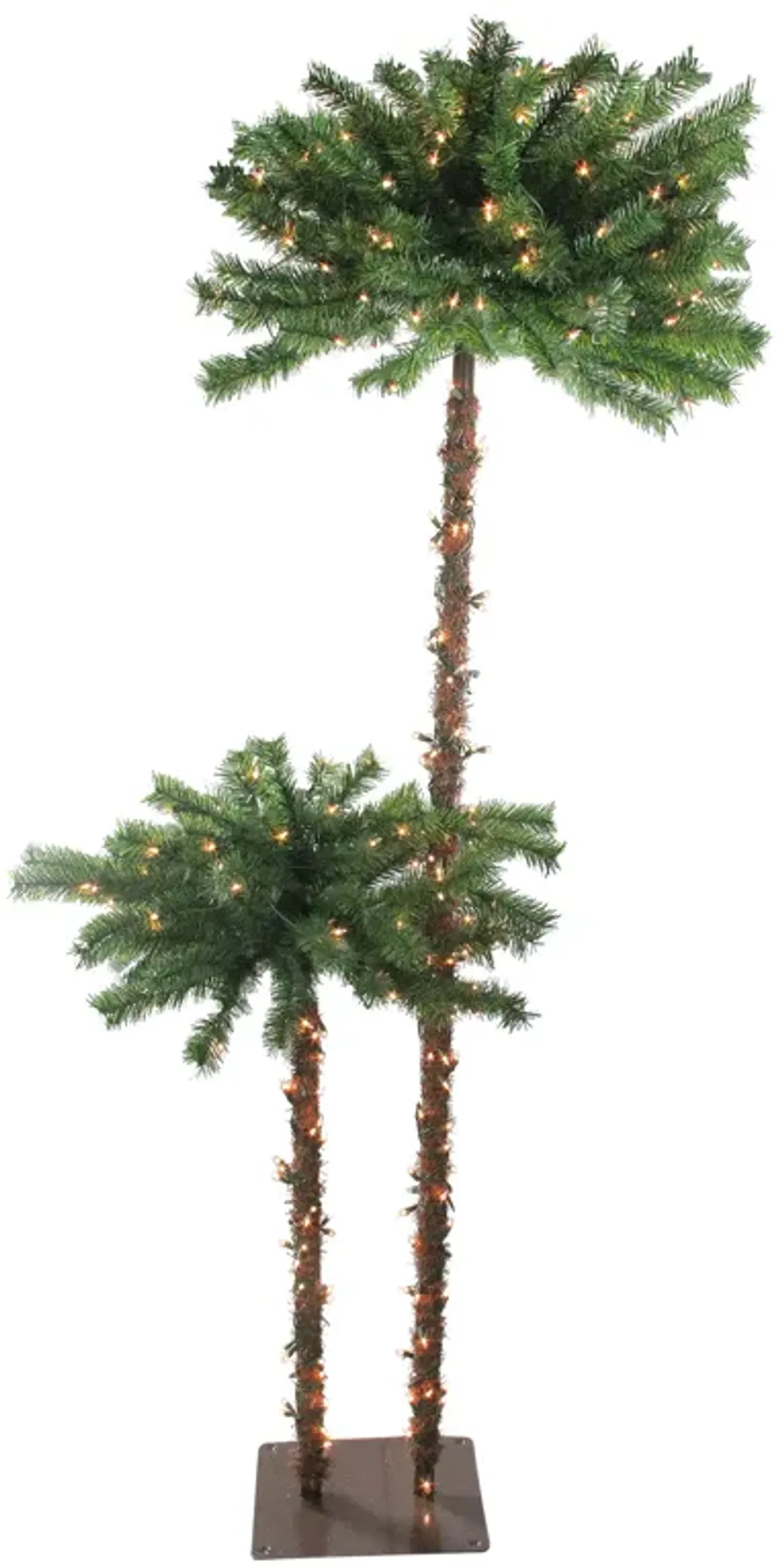 6' Pre-Lit Tropical Palm Tree Artificial Christmas Tree - Clear Lights