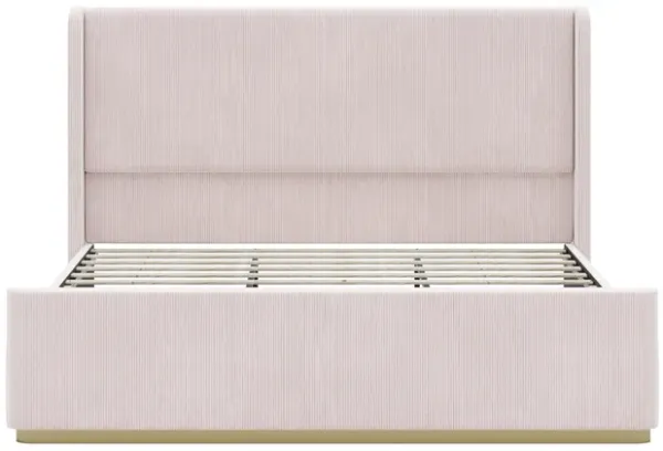 Merax Corduroy Upholstered Platform Bed Frame