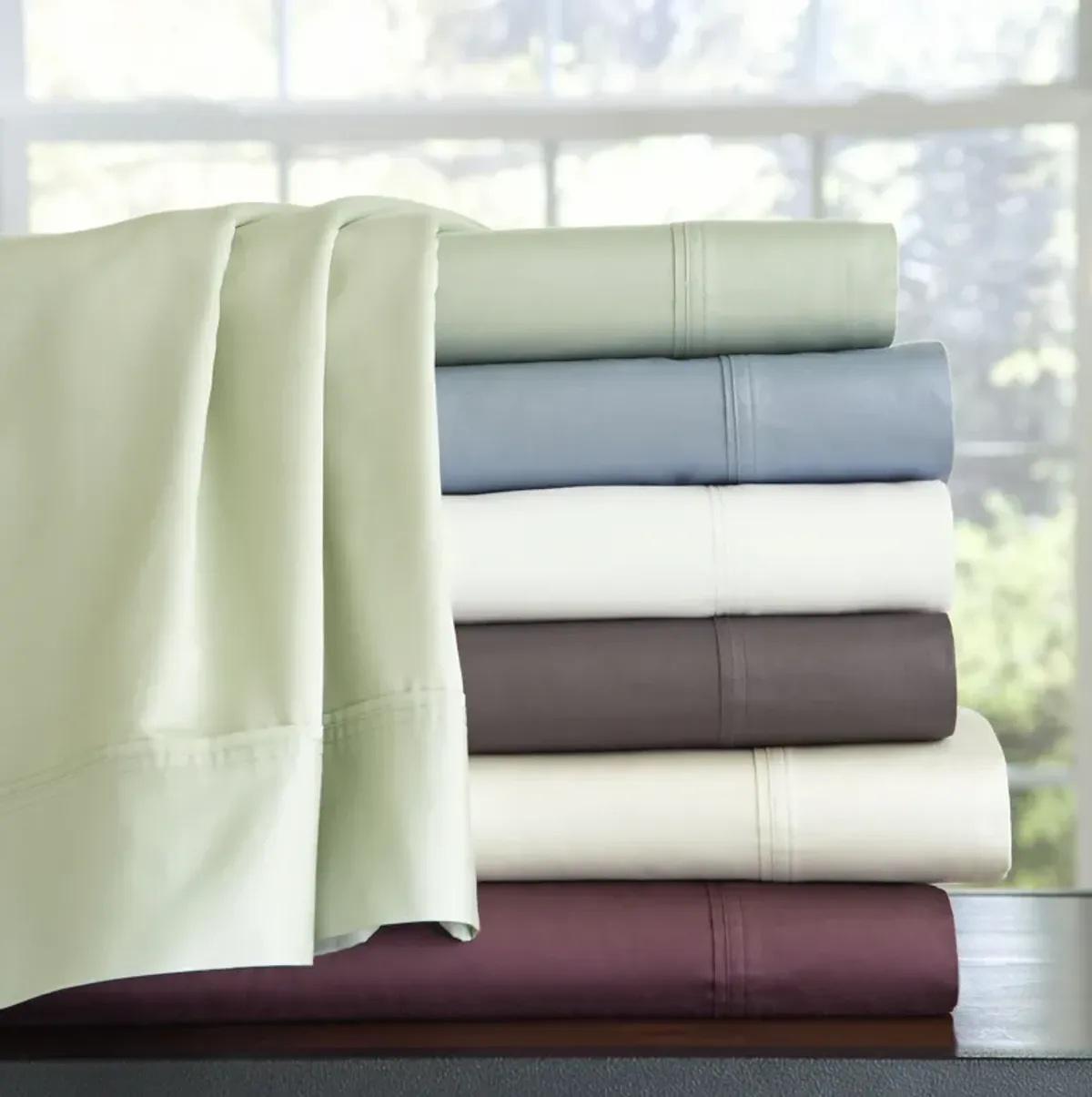 Pointehaven 400 Thread Count Deep Pocket Long Staple Cotton 4 pc Sheet Set
