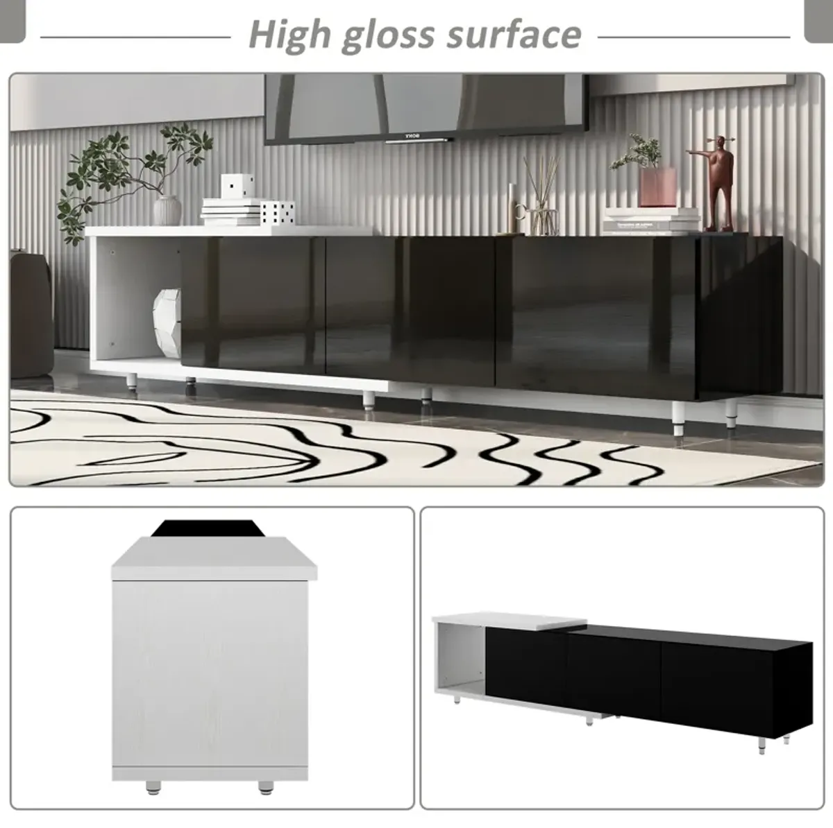 Merax TV Stand for 80+inch TV