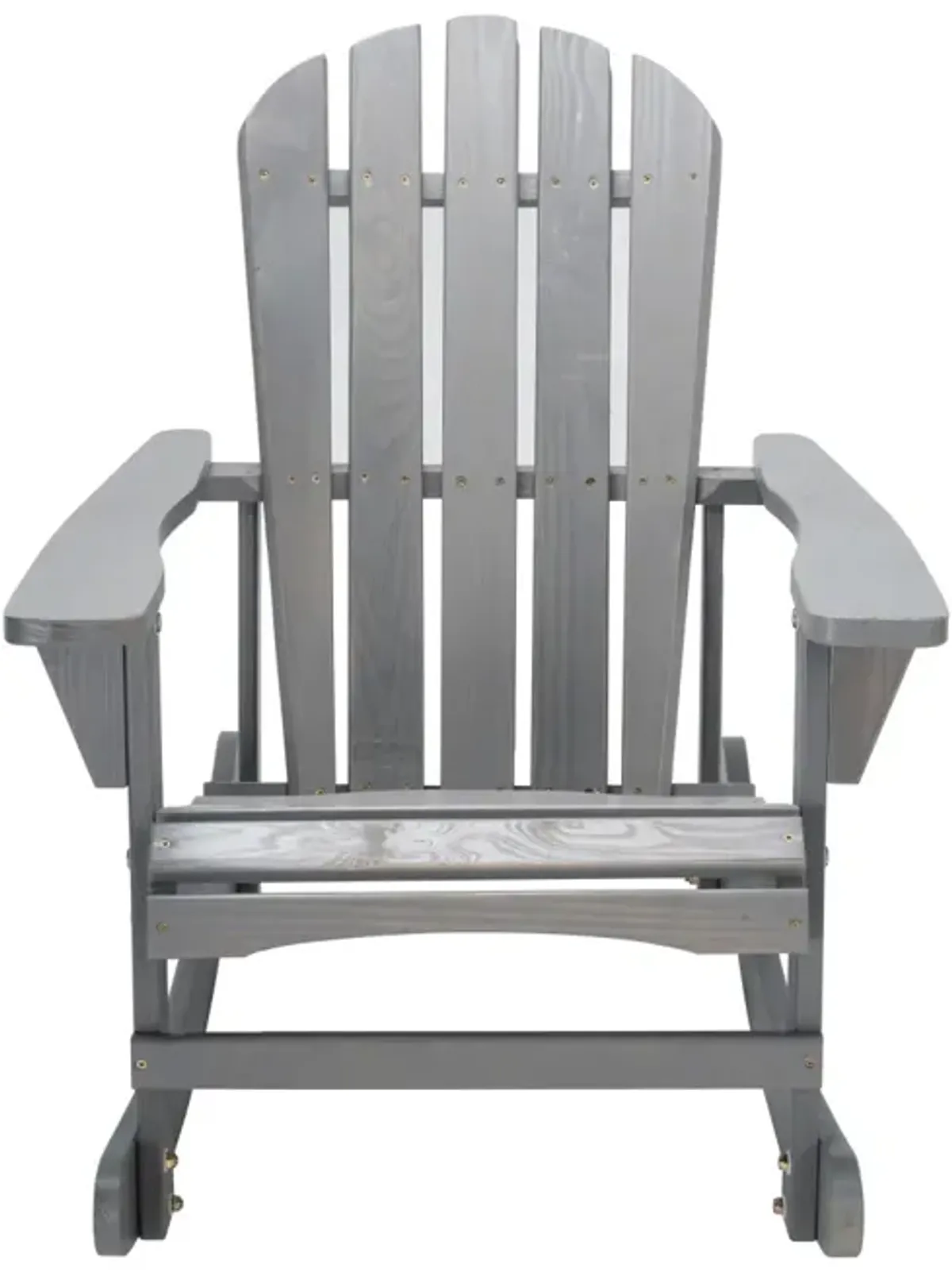 Gray Adirondack Rocking Chair for Outdoor Relaxation